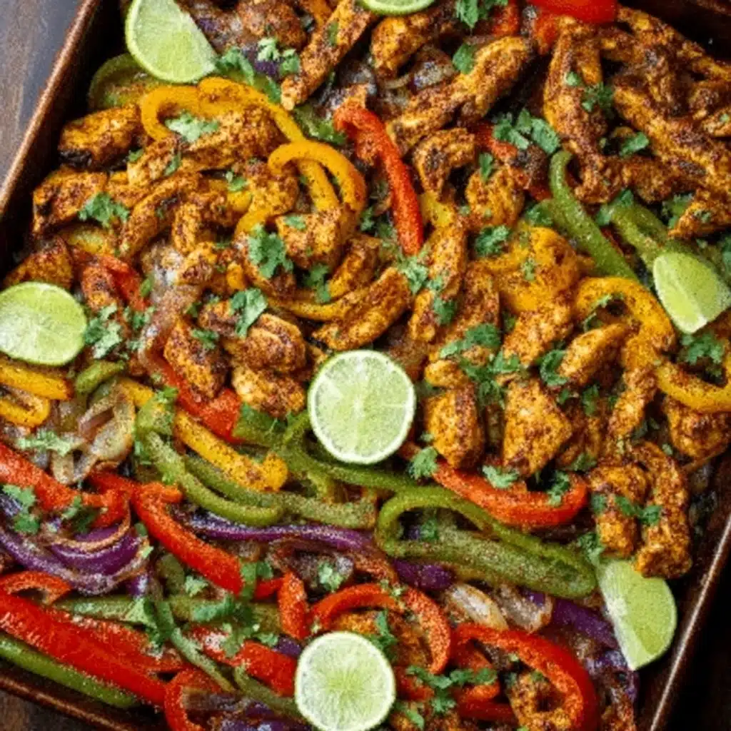 Sheet Pan Chicken Fajitas Recipe - Recipe Image