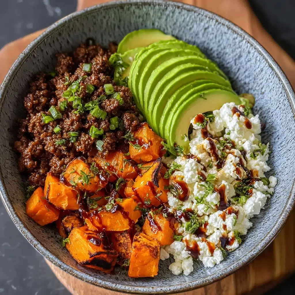 Ground Beef Hot Honey Bowl Recipe - Recipe Image