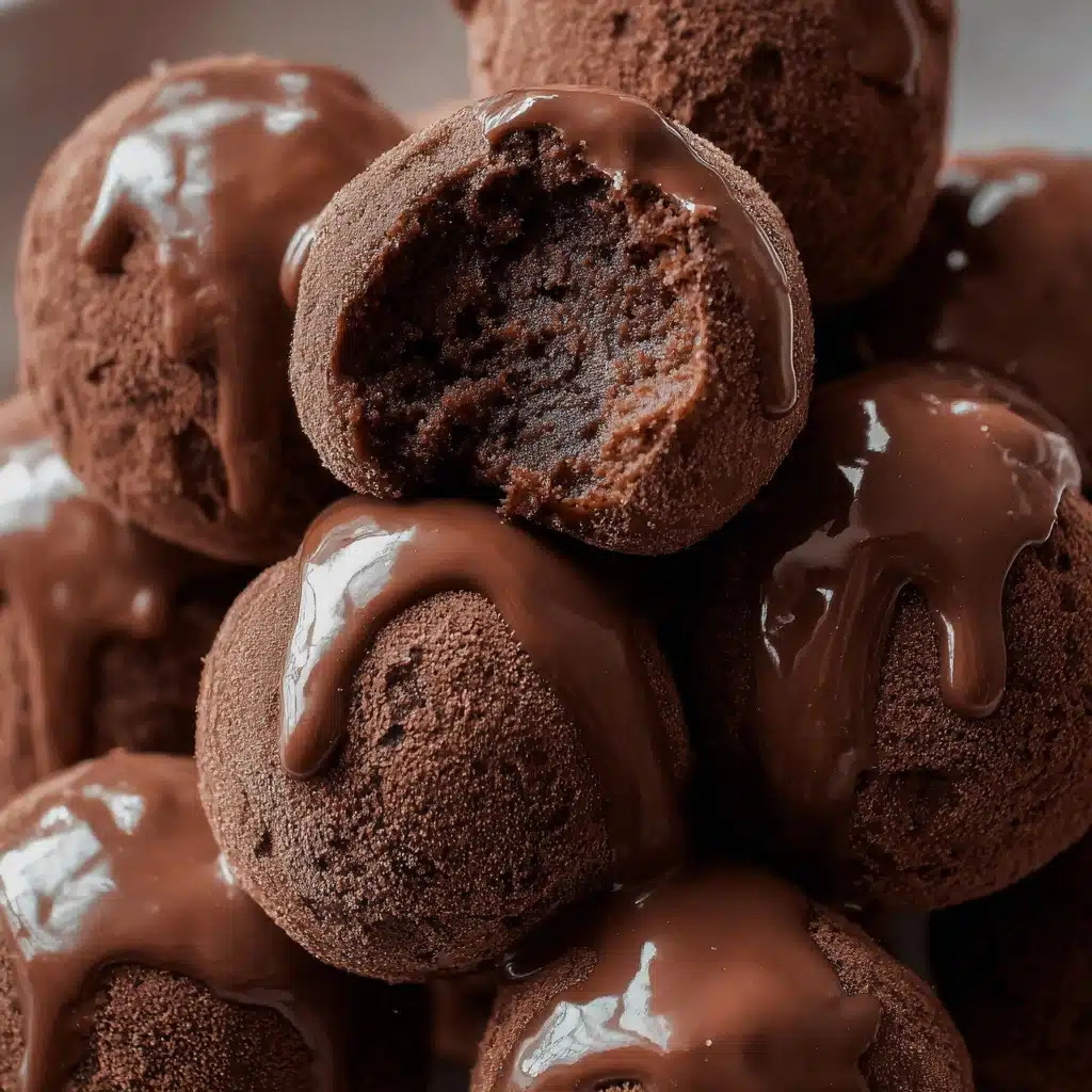No Bake Cottage Cheese Brownie Batter Protein Bites Recipe - Recipe Image