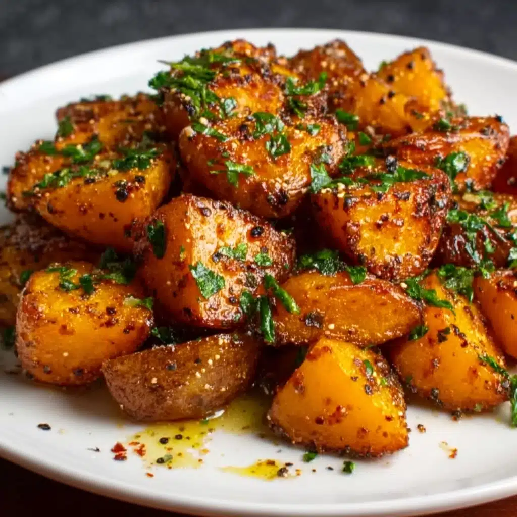 Honey Chili Smashed Sweet Potatoes Recipe - Recipe Image