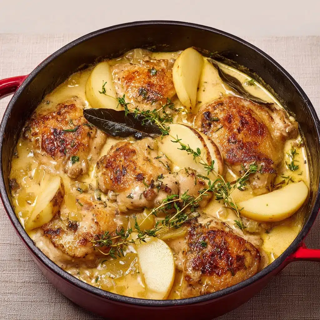 Normandy Chicken French Apple Cider Chicken Recipe - Recipe Image