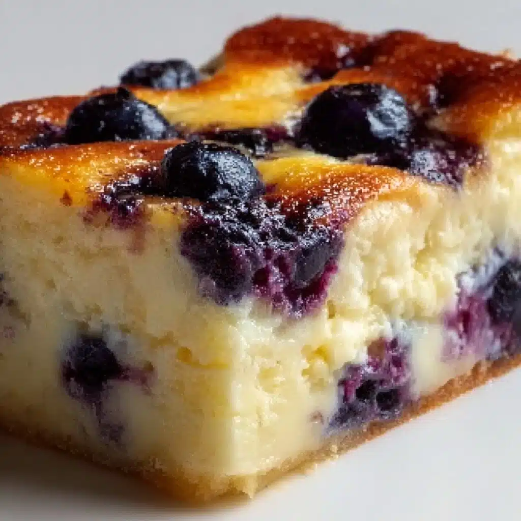 Blueberry Cottage Cheese Bake Recipe - Recipe Image