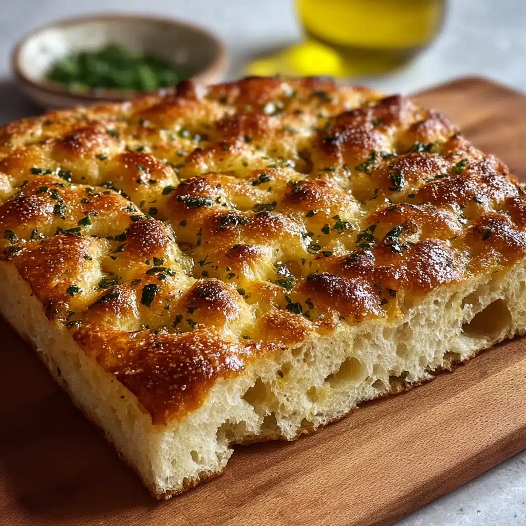 Garlic Parmesan Focaccia Recipe - Recipe Image