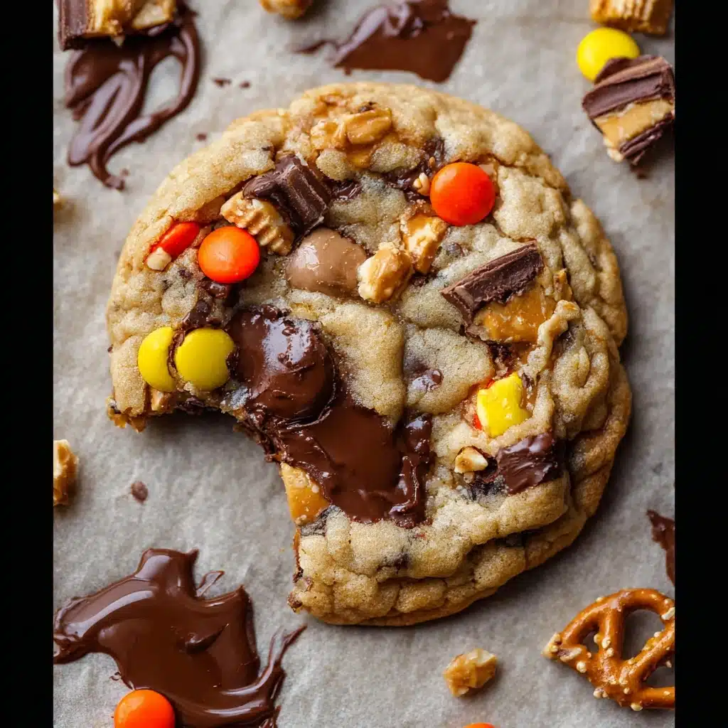 Outrageous Pretzel Reese's Peanut Butter Cookies Recipe - Recipe Image