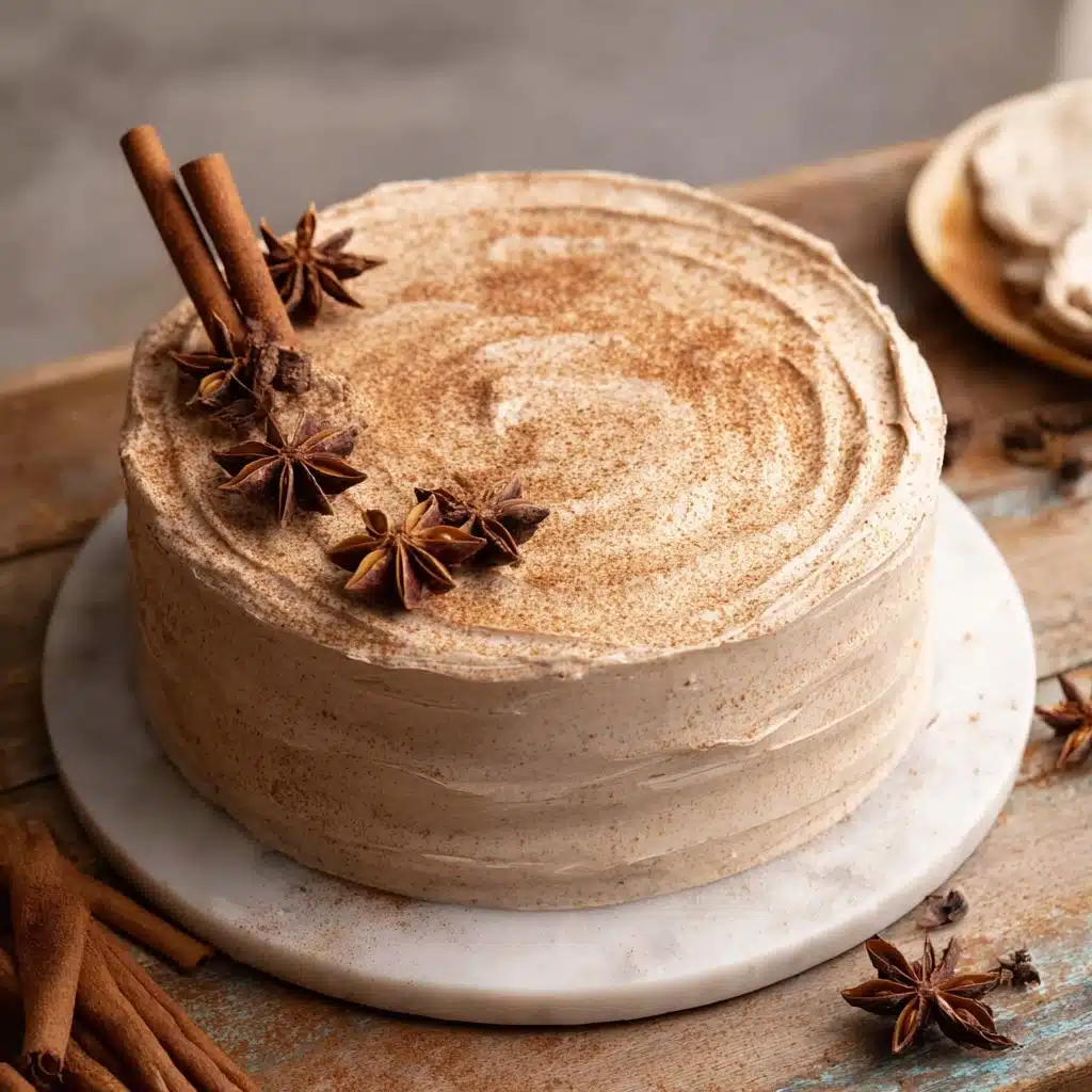 Chai Cake with Cinnamon Cream Cheese Frosting Recipe - Recipe Image