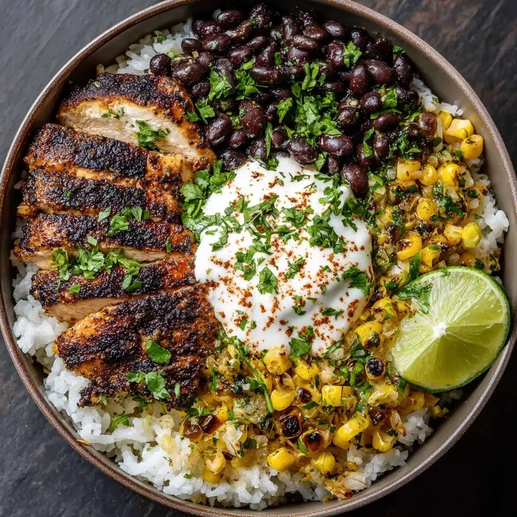 Mexican Street Corn Chicken Rice Bowl Recipe