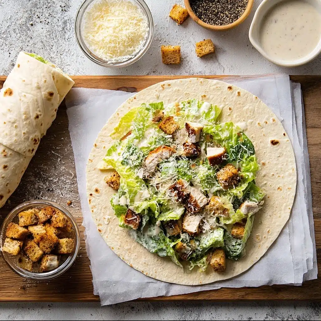 Chicken Caesar Wraps Recipe - Recipe Image