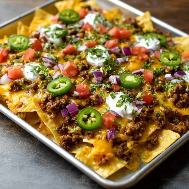 Easy Sheet Pan Nachos Recipe