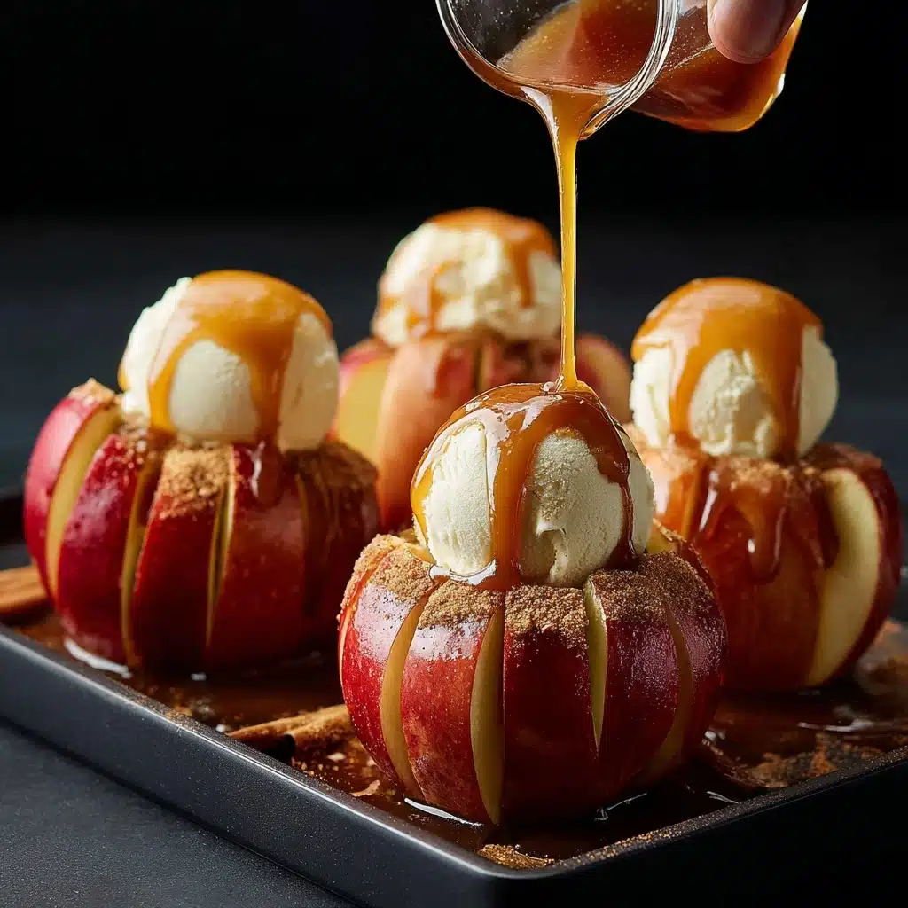 Caramel Stuffed Bloomin' Apples Recipe - Recipe Image