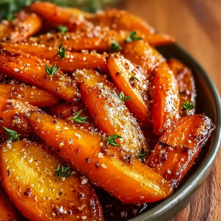 Sweet and Savory Maple Glazed Roasted Carrots Recipe