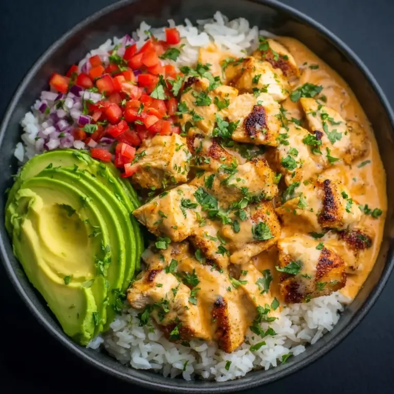 Thai Peanut Chicken Bowls Recipe