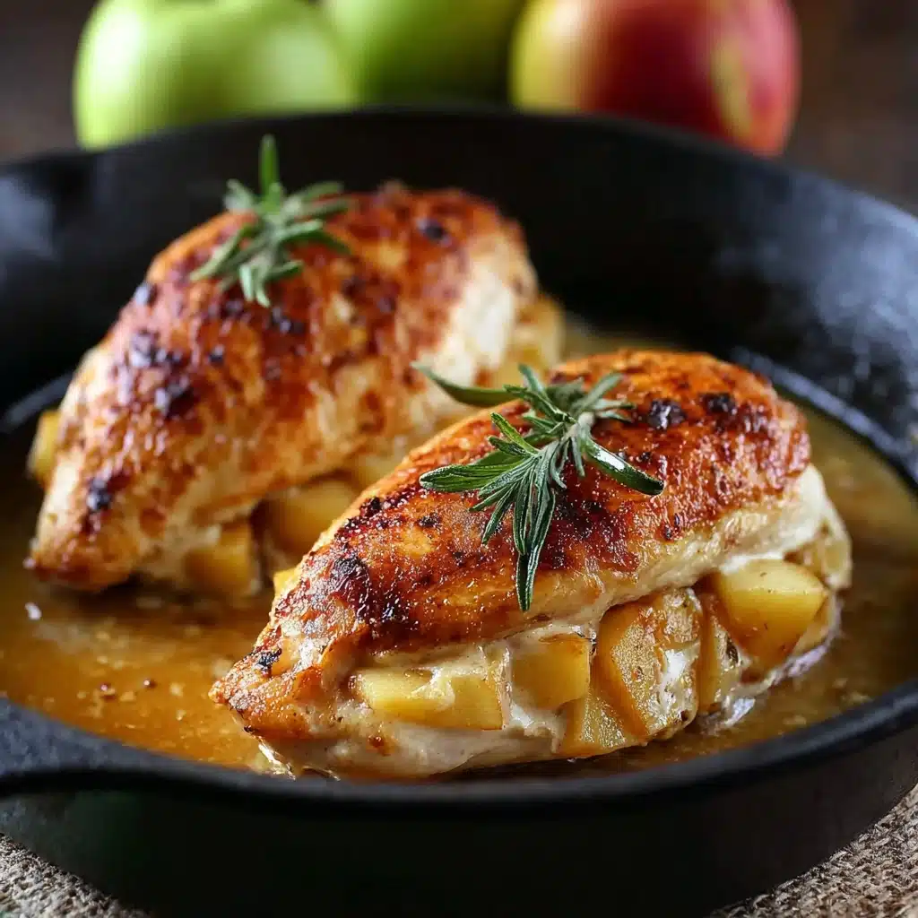 Apple and Brie Stuffed Chicken with Maple Dijon Glaze Recipe - Recipe Image