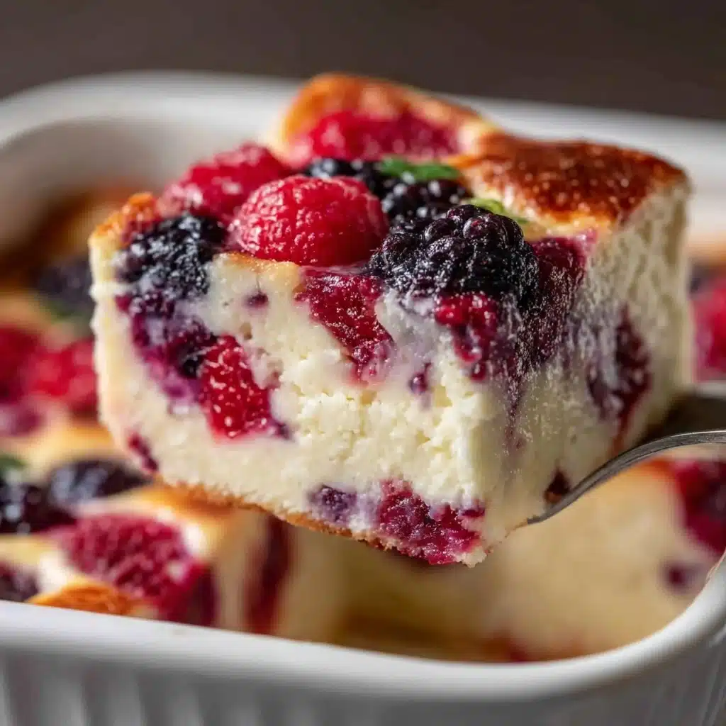 High Protein Triple Berry Bake Recipe - Recipe Image