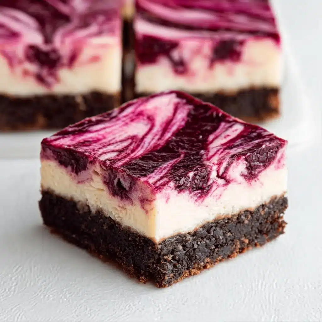 Blackberry Cheesecake Brownies Recipe - Recipe Image