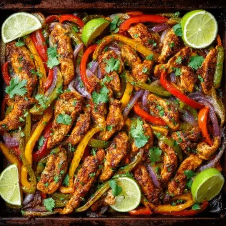 Sheet Pan Chicken Fajitas Recipe