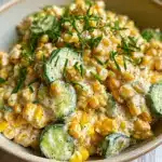 Street Corn Creamy Cucumber Salad Recipe