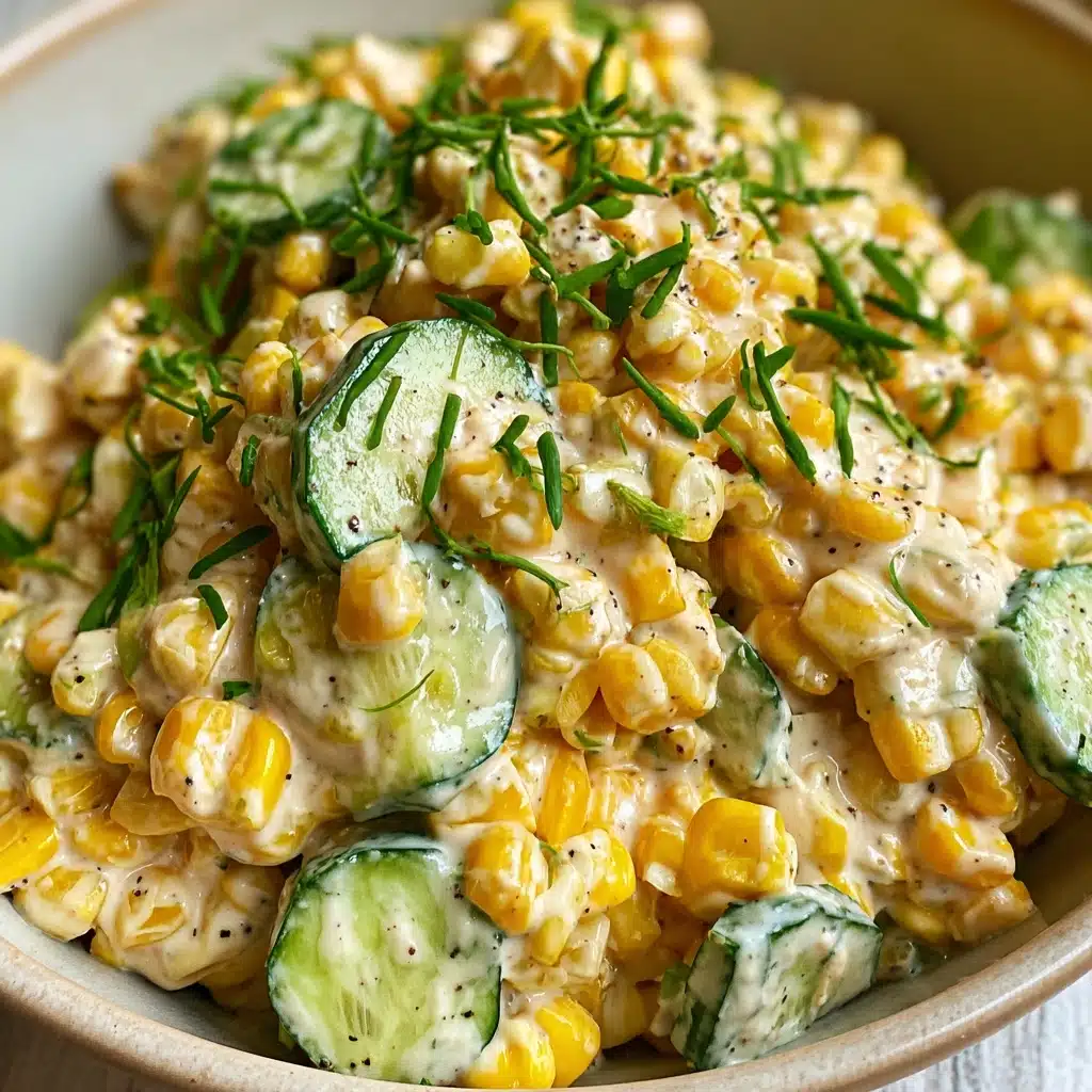 Street Corn Creamy Cucumber Salad Recipe