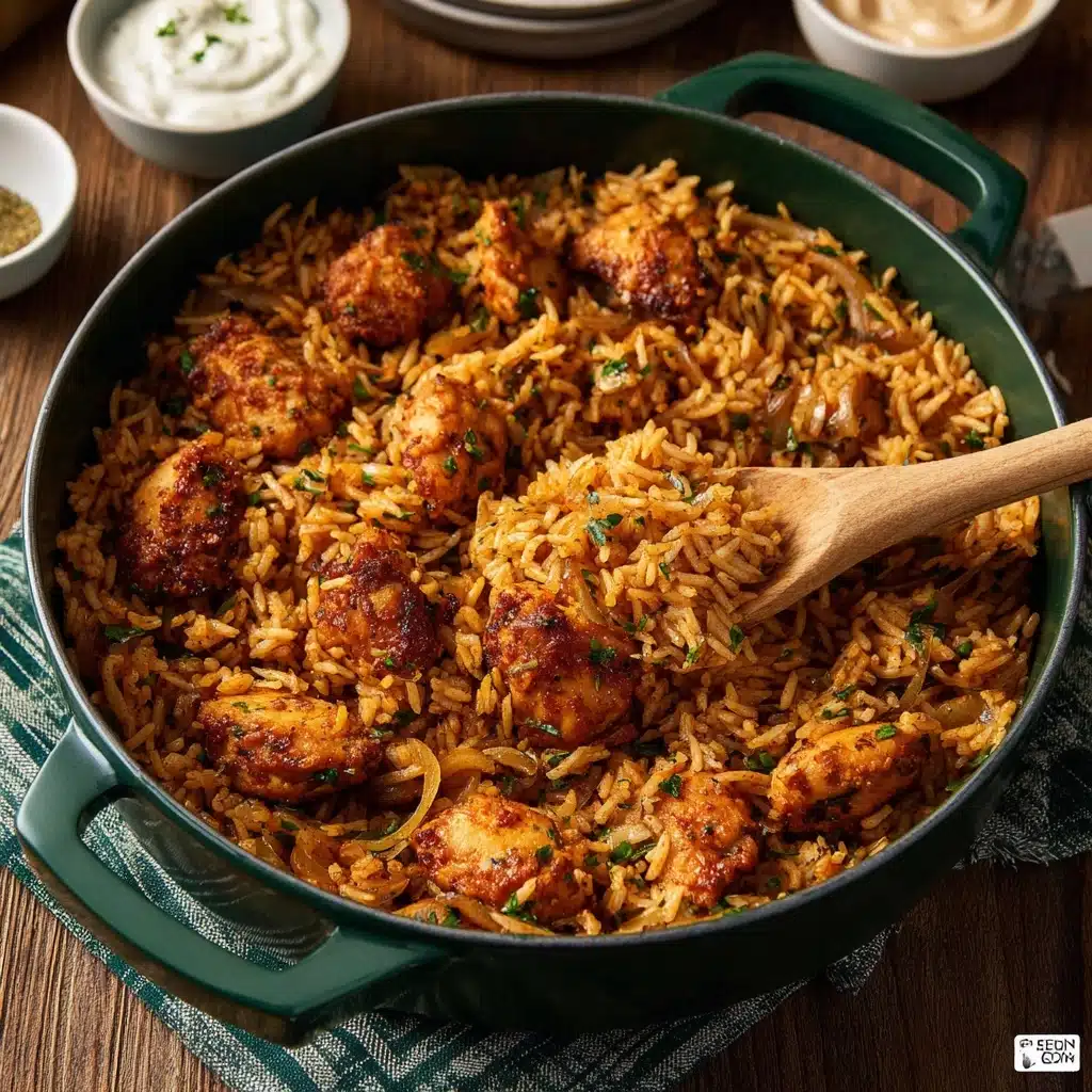 One Pot Shawarma Chicken and Rice Recipe - Recipe Image