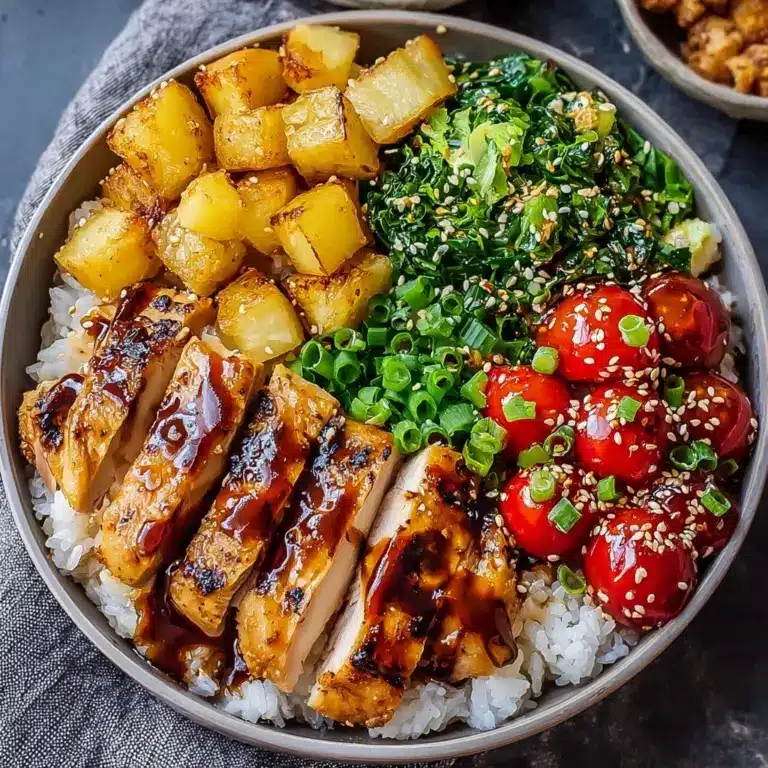 Tropical Teriyaki Chicken Rice Bowl Recipe