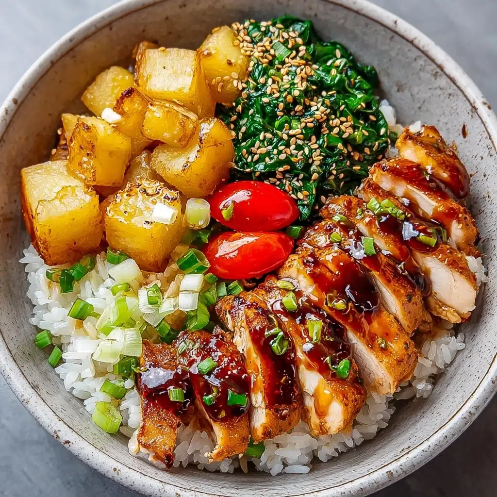 Tropical Teriyaki Chicken Rice Bowl Recipe - Recipe Image