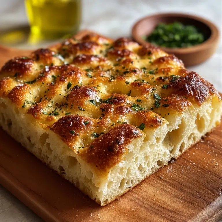 Garlic Parmesan Focaccia Recipe