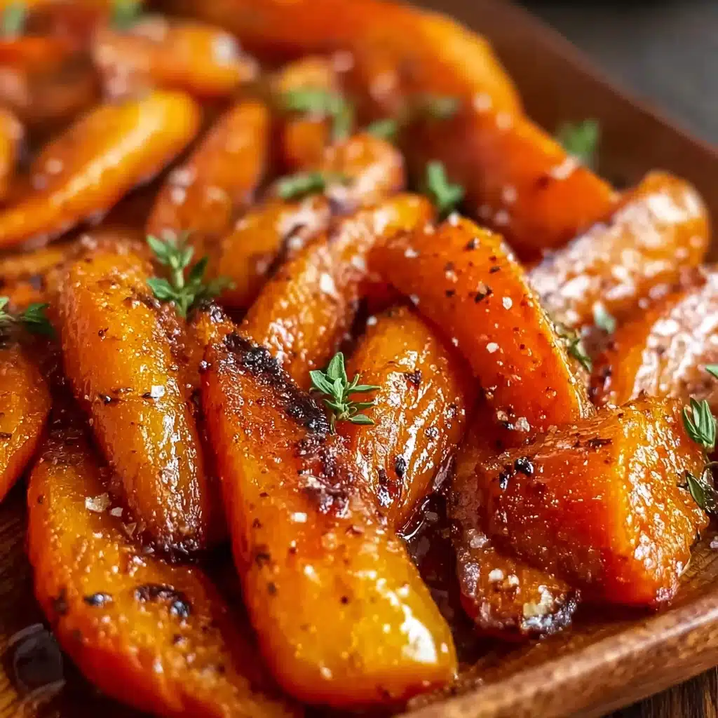 Sweet and Savory Maple Glazed Roasted Carrots Recipe - Recipe Image