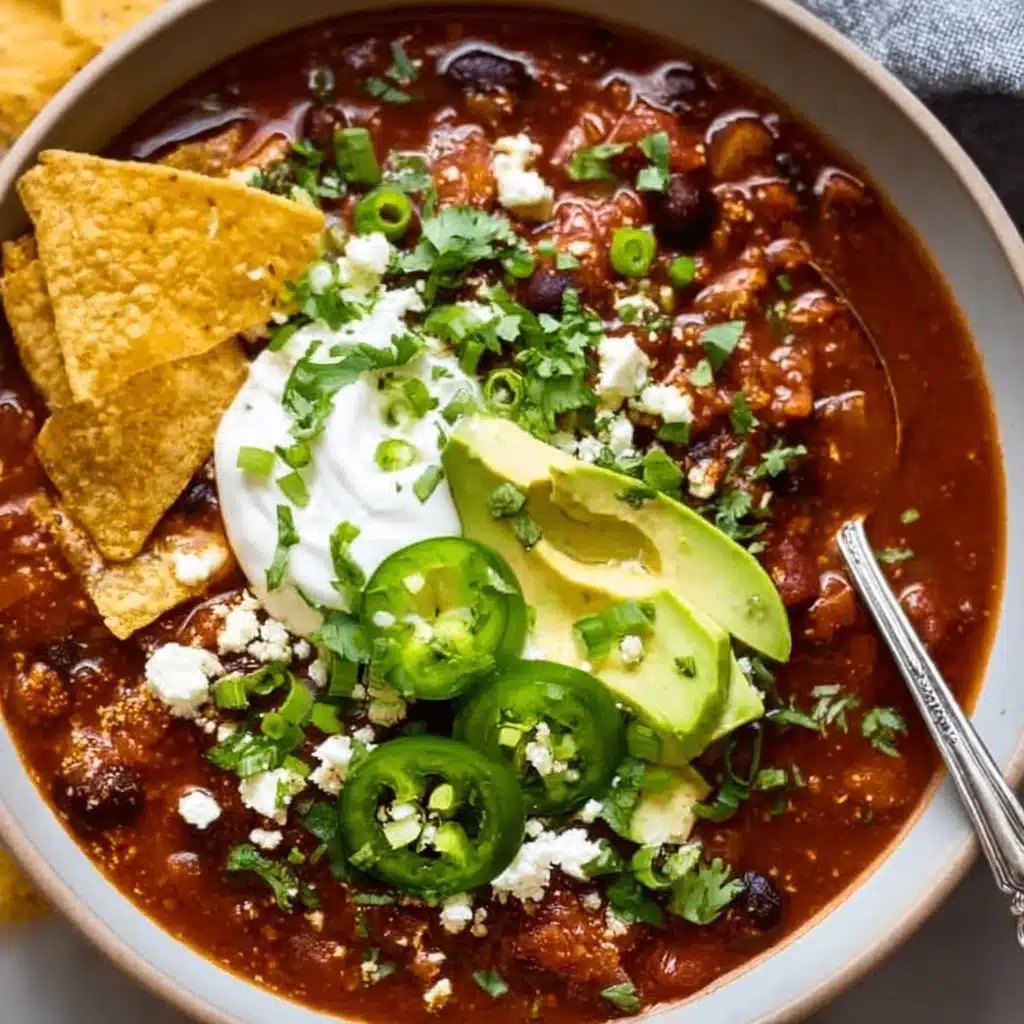 Vegan Black Bean Chili Recipe - Recipe Image
