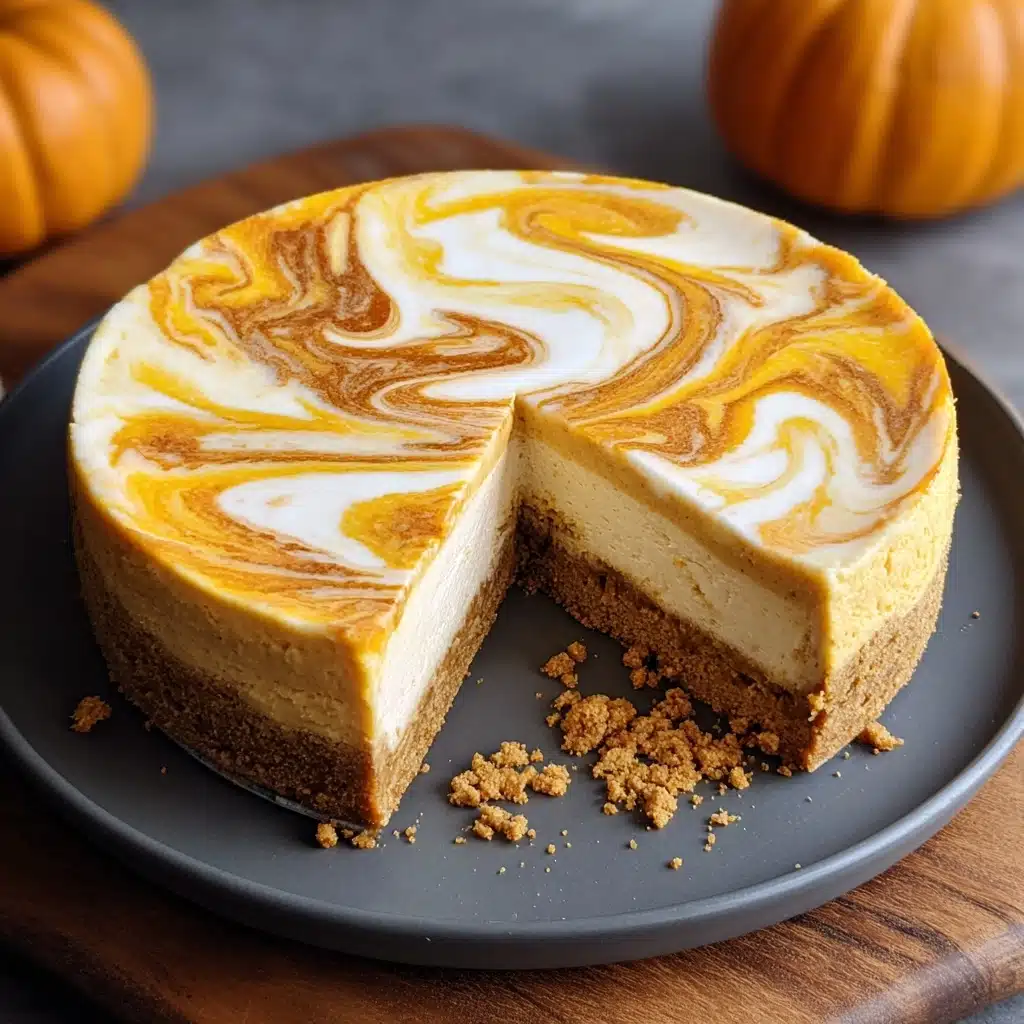 Pumpkin Swirl Cheesecake Recipe - Recipe Image