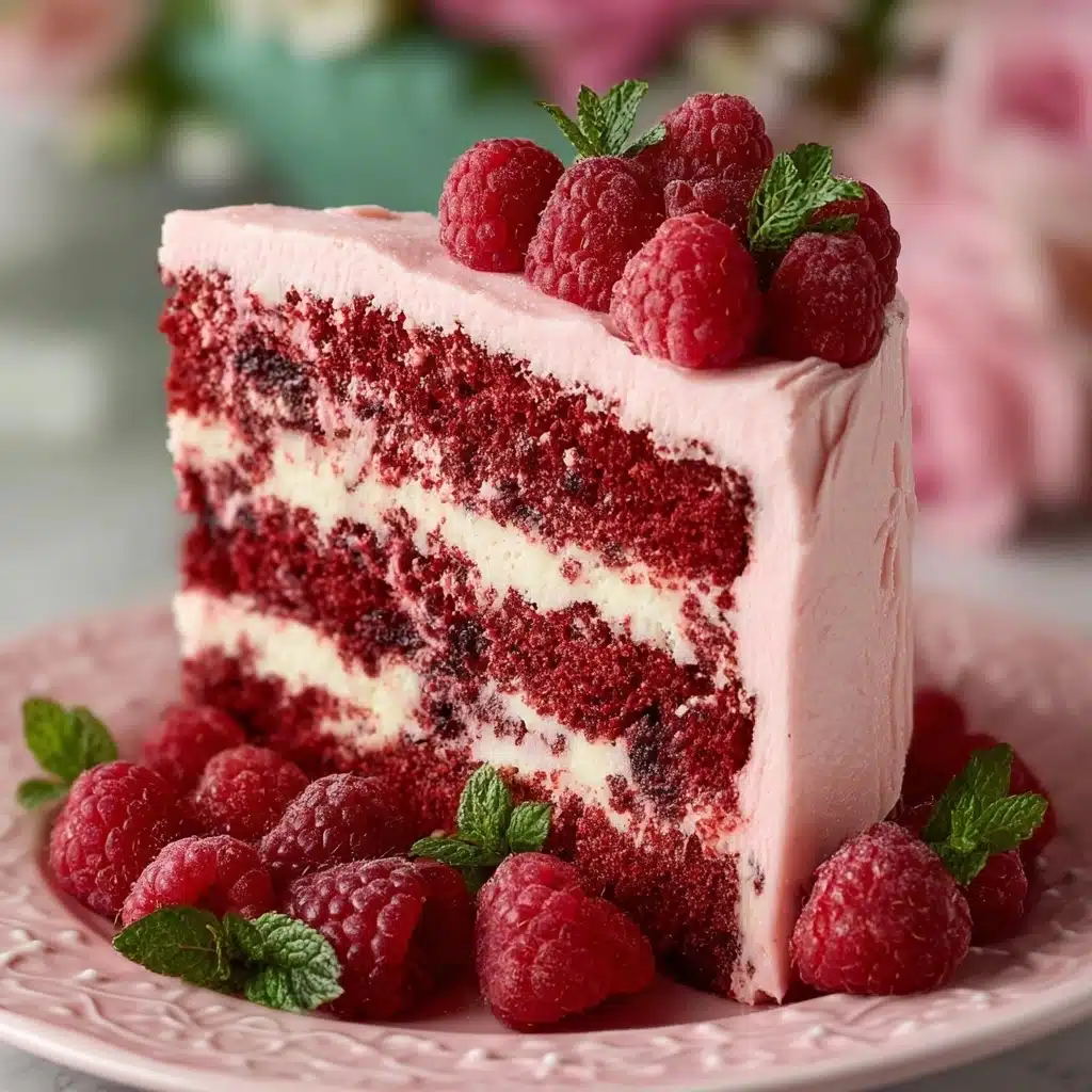 Raspberry Layer Cake Recipe - Recipe Image