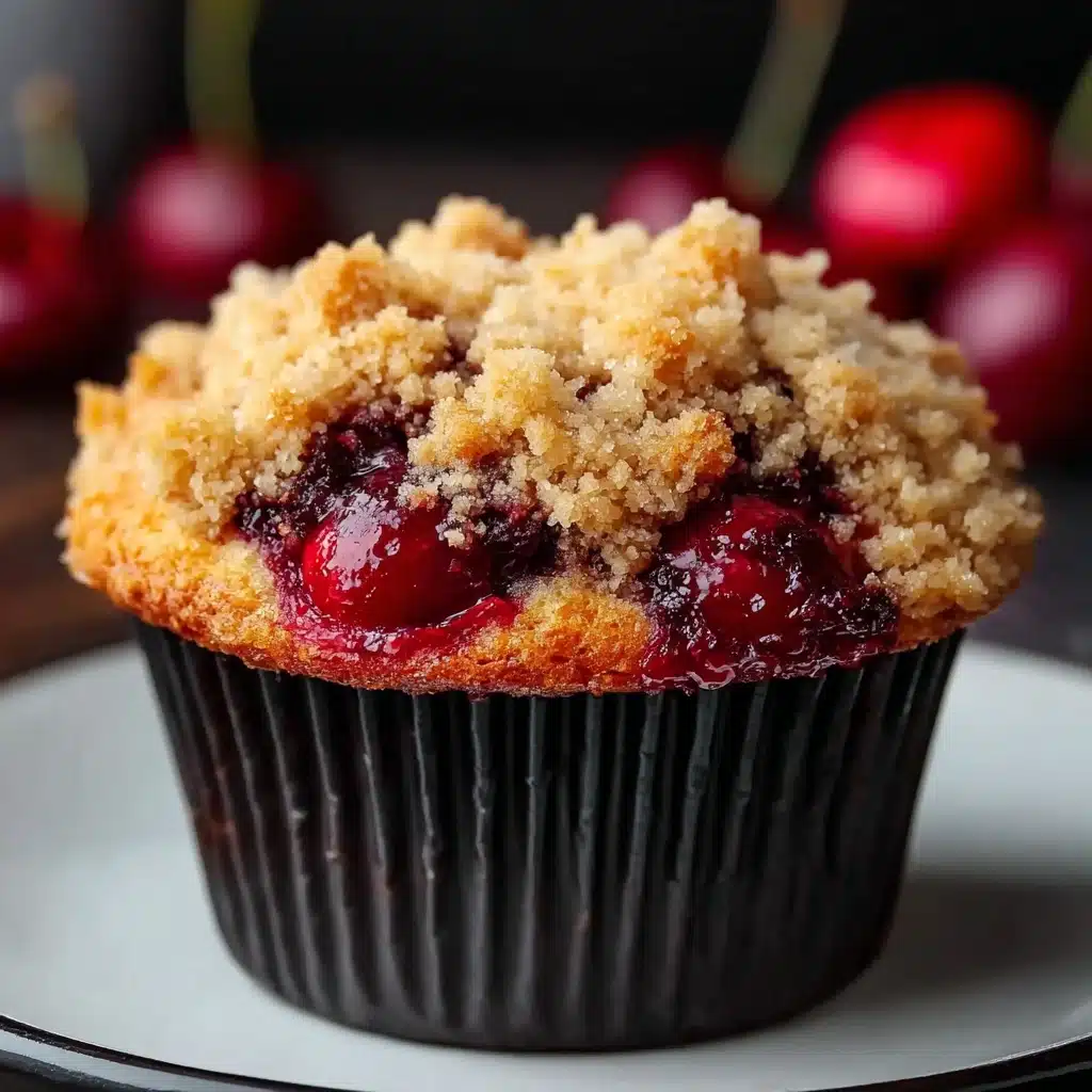 Cherry Cobbler Muffins Made Easy Recipe - Recipe Image