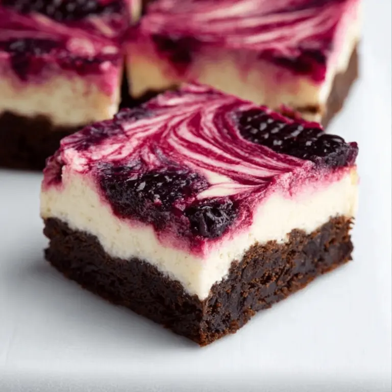 Blackberry Cheesecake Brownies Recipe