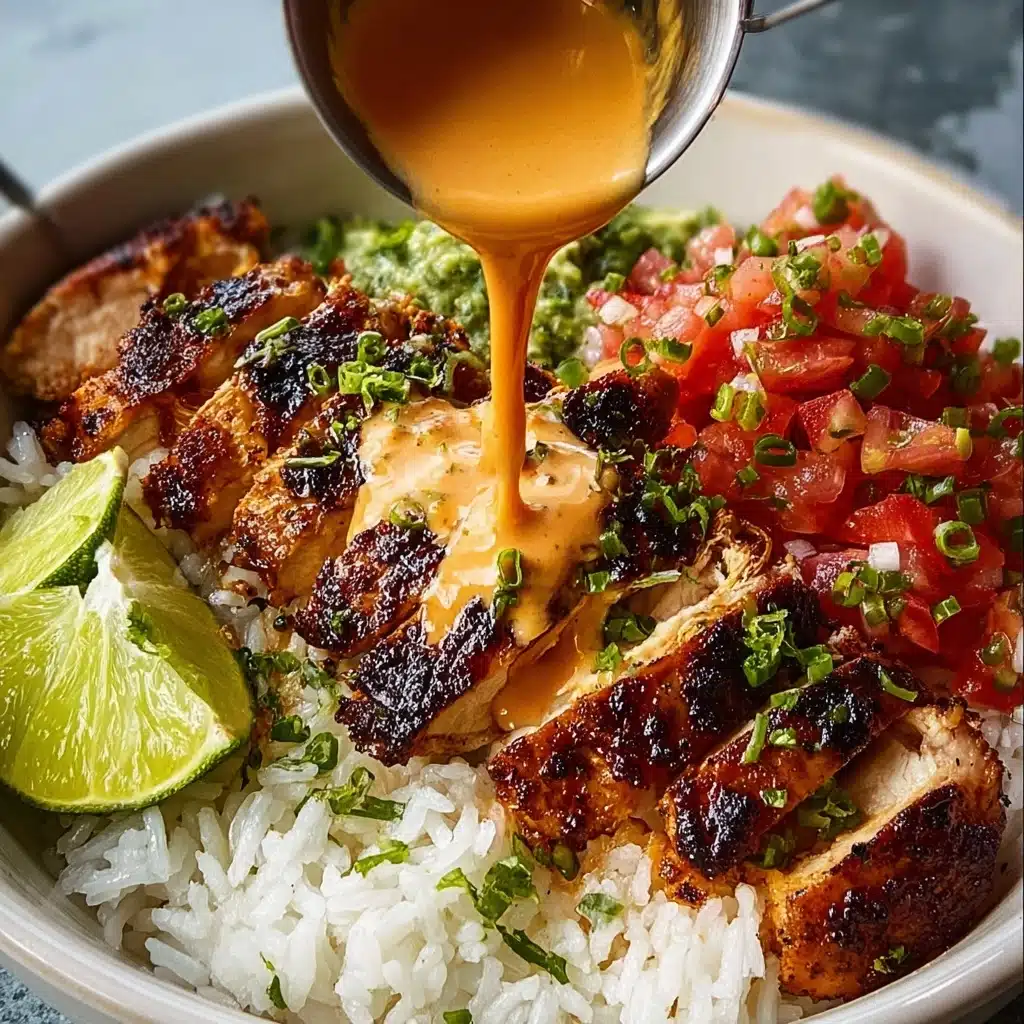 Sweet Chili Chicken Bowl with Coconut Lime Drizzle Recipe - Recipe Image