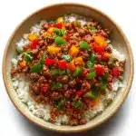 Beef Pepper Rice Bowl Recipe