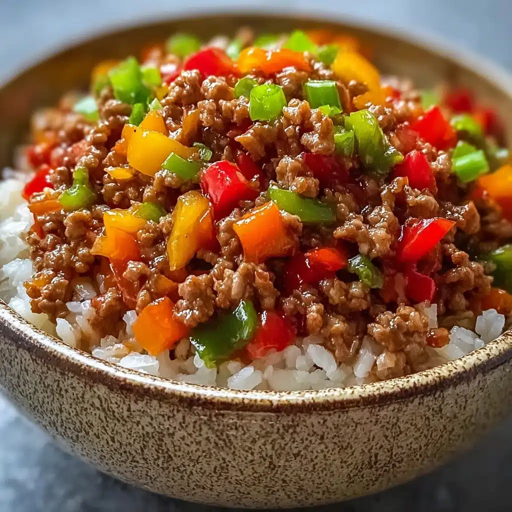 Beef Pepper Rice Bowl Recipe - Recipe Image