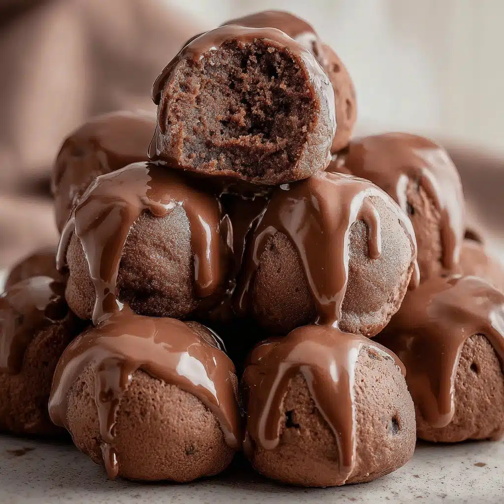 No Bake Cottage Cheese Brownie Batter Protein Bites Recipe - Recipe Image