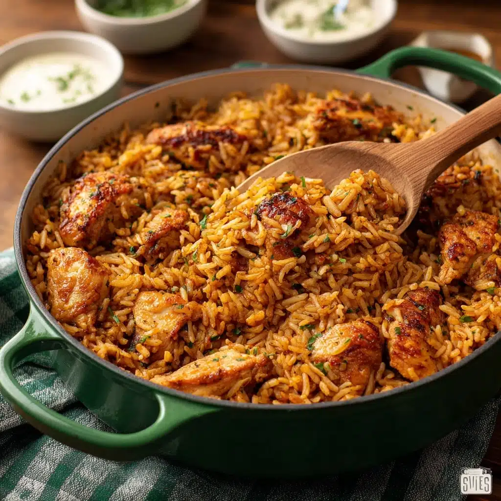 One Pot Shawarma Chicken and Rice Recipe