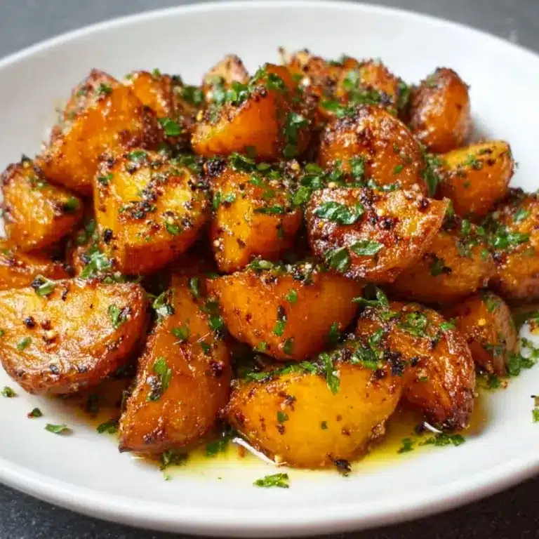 Honey Chili Smashed Sweet Potatoes Recipe