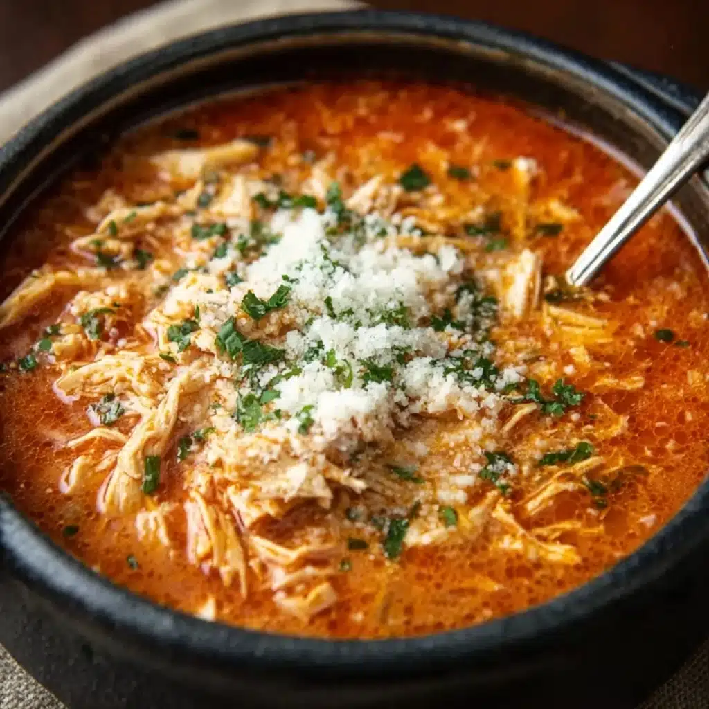 Crock Pot Creamy Chicken Parmesan Soup Recipe