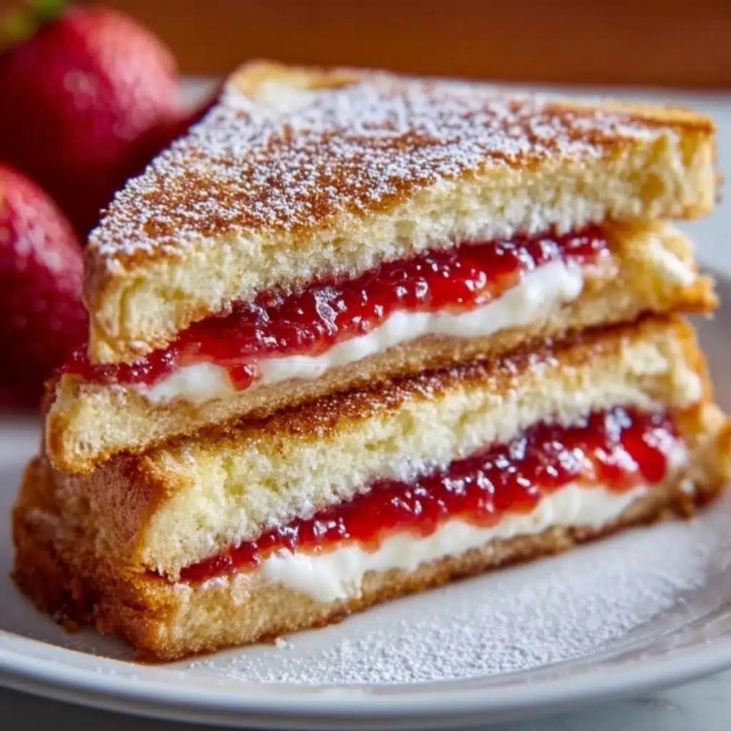 Fried Strawberry Cheesecake Sandwiches Recipe