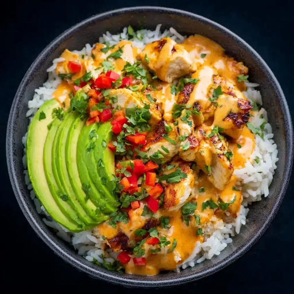 Thai Peanut Chicken Bowls Recipe - Recipe Image