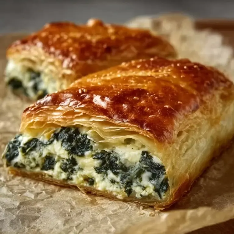 Cheese and Spinach Stuffed Pastry Recipe