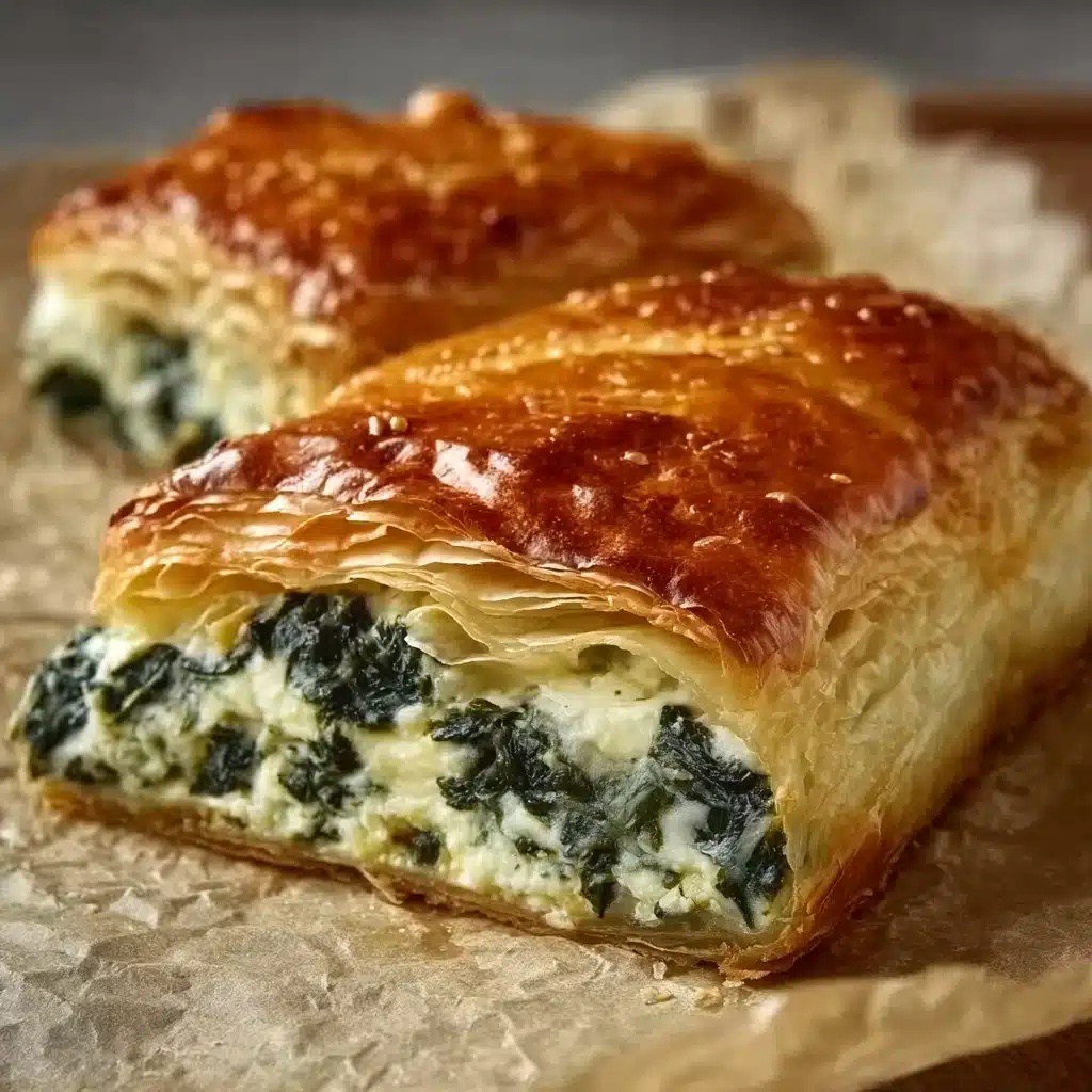 Cheese and Spinach Stuffed Pastry Recipe