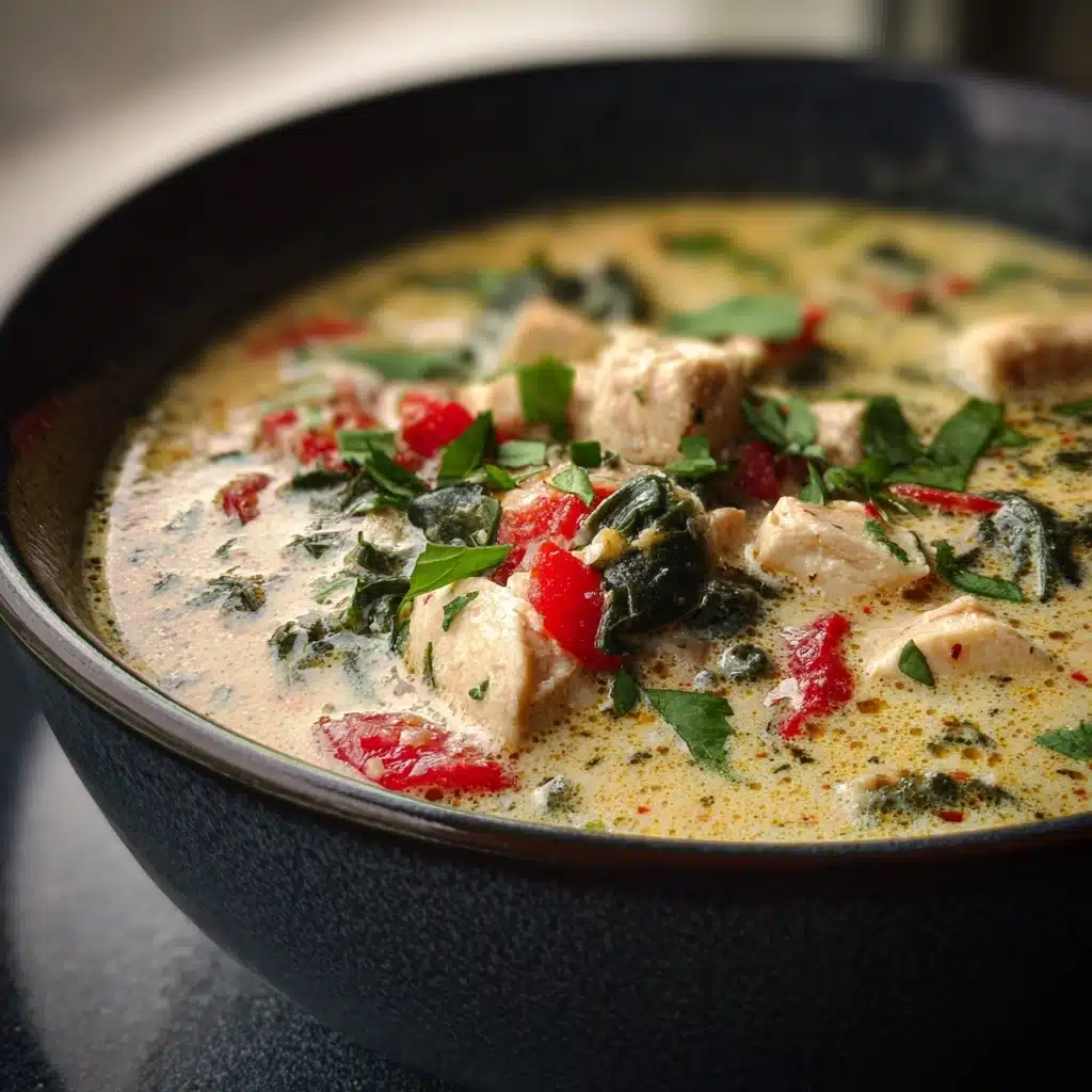 Creamy Chicken Poblano Pepper Soup Recipe