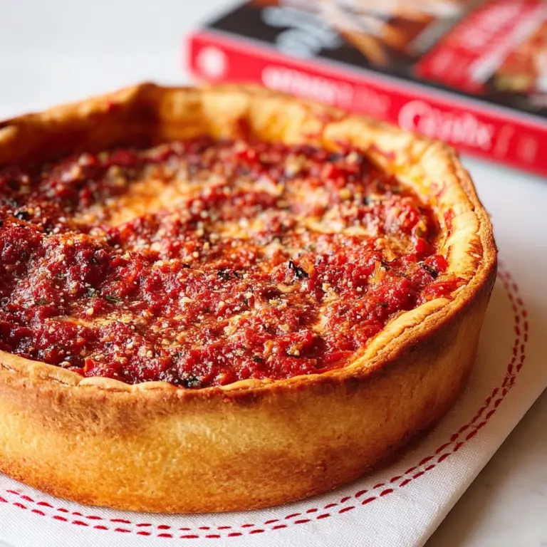 Classic Chicago Deep Dish Pizza Recipe