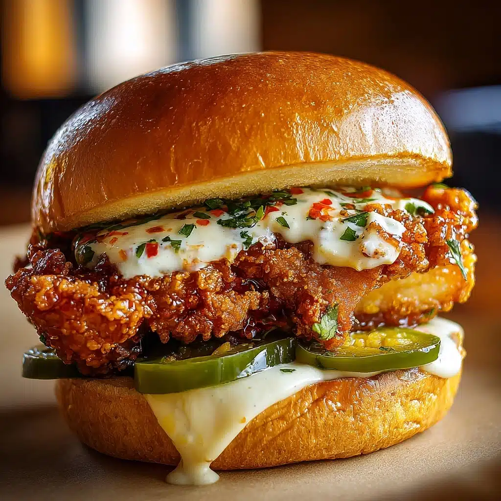 Jalapeno Honey Drenched Crispy Fried Chicken Sandwich Recipe