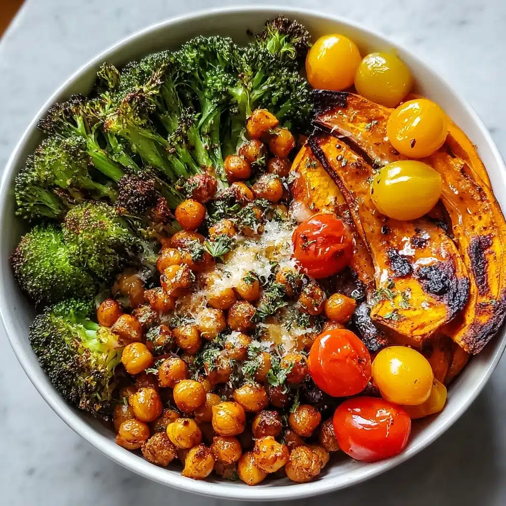 Roasted Chickpeas and Veggie Bowl Recipe - Recipe Image