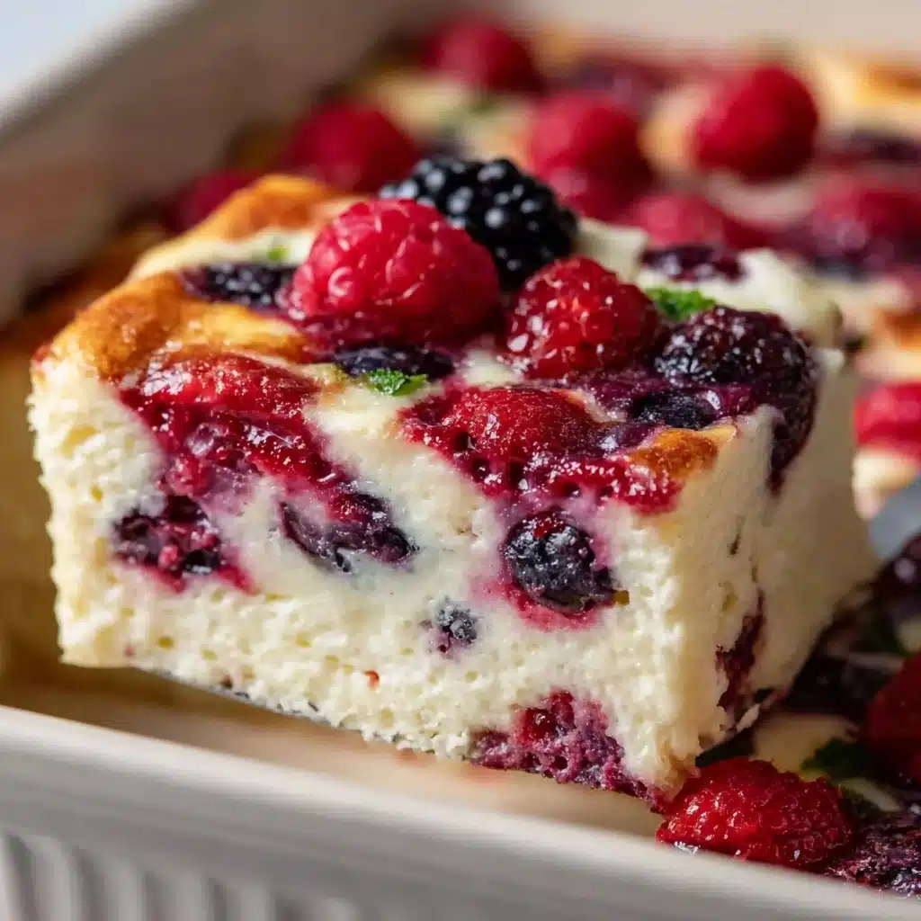 High Protein Triple Berry Bake Recipe