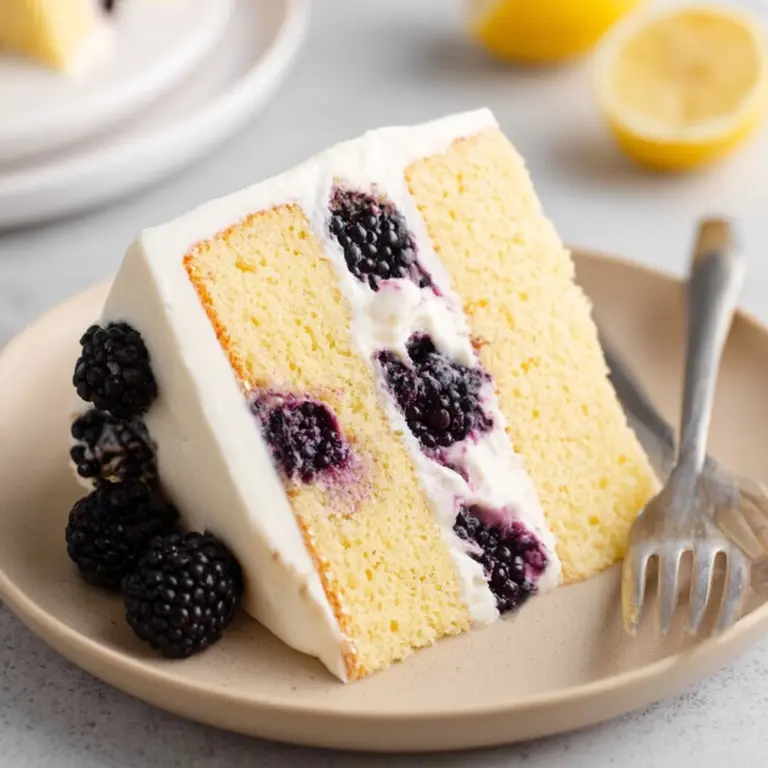 Lemon Blackberry Cake Recipe