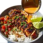 Sweet Chili Chicken Bowl with Coconut Lime Drizzle Recipe