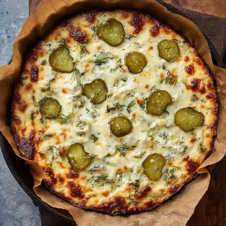 Dill Pickle Focaccia Bread Recipe
